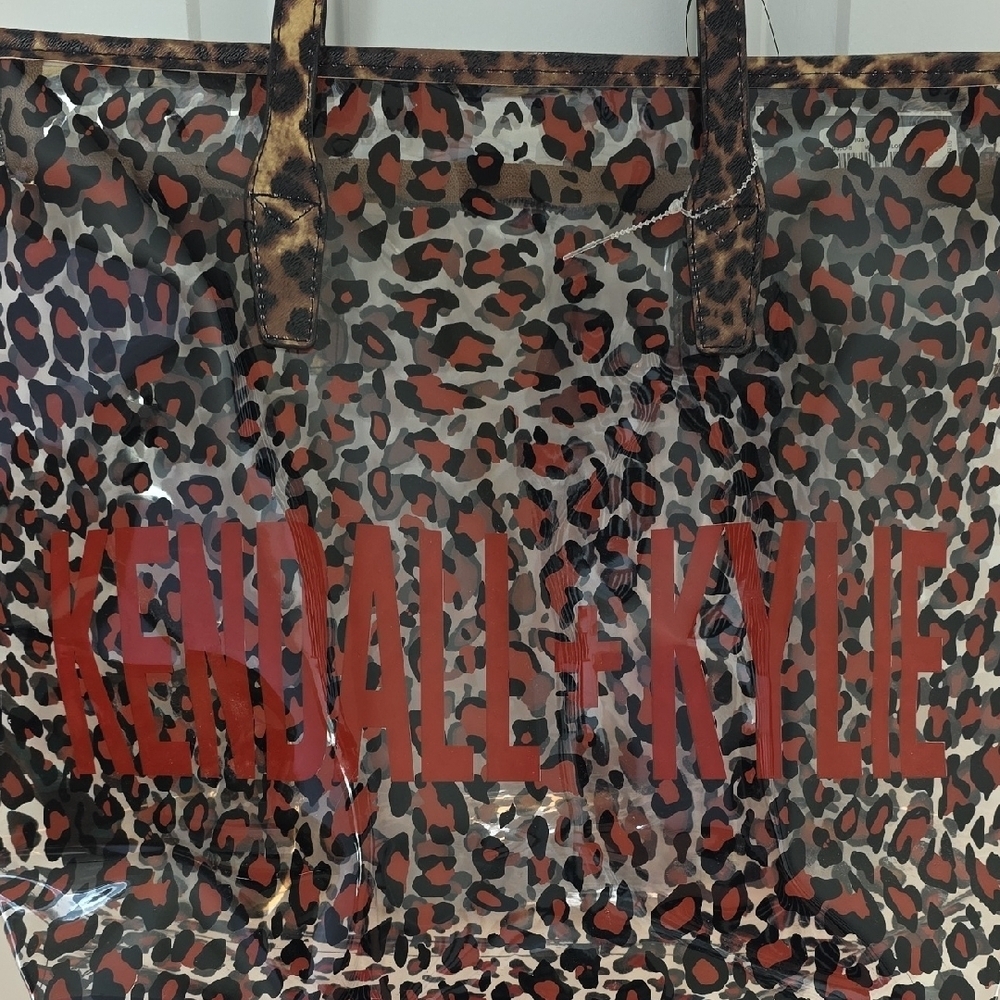 Kendall & Kylie Leopard Print Tote. Brand Name In Red Letters. NWT - Picture 2 of 11